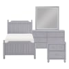 Wellsummer 4 Piece Youth Bedroom Set in Gray Finish by Home Elegance - HEL-1803GYT-1-4 - Image 2 of 0