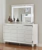 Alonza 6 Piece Bedroom Set in Bright White by Home Elegance - HEL-1845LED-1-4 - Image 5 of 0