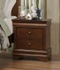 Abbeville Queen Sleigh Bed in Brown Cherry by Home Elegance - HEL-1856-1 - Image 4 of 0