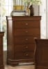 Abbeville Queen Sleigh Bed in Brown Cherry by Home Elegance - HEL-1856-1 - Image 5 of 0