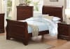 Abbeville 4 Piece Youth Bedroom Set in Brown Cherry by Home Elegance - HEL-1856T-1-4 - Image 2 of 0