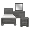 Beechnut 4 Piece Youth Bedroom Set in Gray Finish by Home Elegance - HEL-1904TGY-1-4 - Image 2 of 0