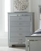 Allura Queen Bed in Silver by Home Elegance - HEL-1916-1 - Image 4 of 0