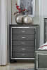 Allura Queen Bed in Gray by Home Elegance - HEL-1916GY-1 - Image 5 of 0