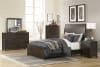 Hebron Queen Bed in Dark Cherry by Home Elegance - HEL-1923-1 - Image 3 of 0