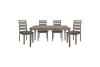 Woodrow 5 Piece Dining Room Set in Gray Finish by Home Elegance - HEL-2042-64-5 - Image 2 of 0