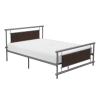 Gavino Full Metal Platform Bed in Gray by Home Elegance - HEL-2049F-1 - Image 2 of 0