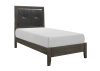 Edina 4 Piece Youth Bedroom Set in Dark Gray Finish by Home Elegance - HEL-2145TNP-1-4 - Image 4 of 0