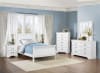 Mayville Twin Sleigh Bed in White by Home Elegance - HEL-2147TW-1 - Image 2 of 0