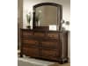 Cumberland Queen Sleigh Platform Bed with Footboard Storages in Medium Brown by Home Elegance - HEL-2159-1 - Image 4 of 0
