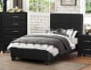 Lorenzi Twin Platform Bed in Black Vinyl by Home Elegance - HEL-2220T-1 - Image 1 of 0
