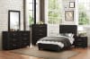 Lorenzi Twin Platform Bed in Black Vinyl by Home Elegance - HEL-2220T-1 - Image 2 of 0