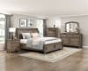 Bethel Queen Platform Bed with Footboard Storage in Antique Brown Finish by Home Elegance - HEL-2259BR-1 - Image 2 of 0