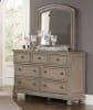 Bethel Queen Sleigh Platform Bed with Footboard Storages in Wire-Brushed Gray by Home Elegance - HEL-2259GY-1 - Image 3 of 0