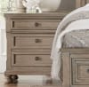 Bethel Queen Sleigh Platform Bed with Footboard Storages in Wire-Brushed Gray by Home Elegance - HEL-2259GY-1 - Image 4 of 0