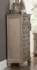 Bethel Queen Sleigh Platform Bed with Footboard Storages in Wire-Brushed Gray by Home Elegance - HEL-2259GY-1 - Image 5 of 0