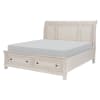Bethel Queen Bed in Wire-Brushed White by Home Elegance - HEL-2259W-1 - Image 2 of 0