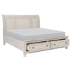 Bethel Queen Bed in Wire-Brushed White by Home Elegance - HEL-2259W-1 - Image 3 of 0