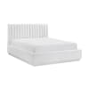 Mulvane Queen Platform Bed in Natural Textured Fabric Upholstery by Home Elegance - HEL-2320-1 - Image 4 of 0