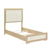 Sterling Contemporary Twin Bed in Natural and White Finish by Home Elegance - HEL-2330T-1 - Image 4 of 0