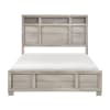 Everett Storage Headboard Queen Bed in Gray Finish by Home Elegance - HEL-2332-1 - Image 3 of 0