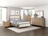 Riley 6 Piece Queen Bedroom Set w/LED Headboard in Light Brown Finish by Home Elegance - HEL-2385 - Image 1 of 0