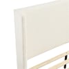 Carmel Queen Platform Bed in Textured Fabric Upholstery by Home Elegance - HEL-2396BE-1 - Image 4 of 0