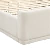 Carmel Queen Platform Bed in Textured Fabric Upholstery by Home Elegance - HEL-2396BE-1 - Image 5 of 0