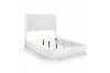 Orlo Queen Panel Bed with LED Lighting in white Finish by Home Elegance - HEL-2455-1 - Image 4 of 0