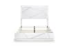 Orlo Queen Panel Bed with LED Lighting in white Finish by Home Elegance - HEL-2455-1 - Image 5 of 0