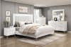 Ripple 6 Piece Upholstered Queen Bedroom Set with LED Lighting in white Finish by Home Elegance - HEL-2457 - Image 3 of 0