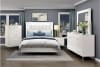 Ripple 6 Piece Upholstered Queen Bedroom Set with LED Lighting in white Finish by Home Elegance - HEL-2457 - Image 4 of 0