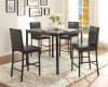 Tempe 5 Piece Counter Height Dining Set in Black by Home Elegance - HEL-2601-36-5 - Image 1 of 0