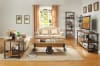 Factory 2 Piece Occasional Table Set in Burnished Rustic Wood by Home Elegance - HEL-3228-30 - Image 2 of 0
