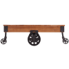 Factory 2 Piece Occasional Table Set in Burnished Rustic Wood by Home Elegance - HEL-3228-30 - Image 4 of 0