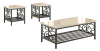 Fairhope 3 Piece Occasional Table Set with Faux Marble Top by Home Elegance - HEL-3580-31-3PK - Image 2 of 0