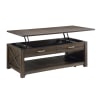 Traine 2 Piece Occasional Table Set in Distressed Dark Brown by Home Elegance - HEL-3674-30 - Image 5 of 0