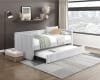 Chapman Twin Daybed with Trundle in Gray Corduroy by Home Elegance - HEL-4655LGY - Image 1 of 0