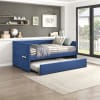 Boynton Twin Daybed with Trundle in Blue Fabric by Home Elegance - HEL-4691BU - Image 2 of 0