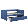 Boynton Twin Daybed with Trundle in Blue Fabric by Home Elegance - HEL-4691BU - Image 5 of 0