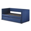 Therese Daybed with Pull-Out Trundle in Blue Fabric by Home Elegance - HEL-4969BU - Image 5 of 0