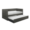 Vining Daybed with Pull-Out Trundle in Dark Gray Fabric by Home Elegance - HEL-4975 - Image 1 of 0