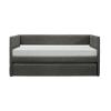 Vining Daybed with Pull-Out Trundle in Dark Gray Fabric by Home Elegance - HEL-4975 - Image 4 of 0
