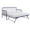 Constance Daybed with Lift-up Trundle in Navy Blue Finish by Home Elegance - HEL-4983BU-NT - Image 4 of 0