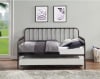 Constance Daybed with Lift-up Trundle in Dark Bronze Finish by Home Elegance - HEL-4983DZ-NT - Image 4 of 0