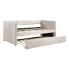 Trudy Twin Daybed with Trundle in Beige Fabric by Home Elegance - HEL-4987BE - Image 3 of 0
