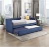Shiloh Twin Daybed with Trundle in Blue Fabric by Home Elegance - HEL-4988BU - Image 1 of 0