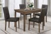 Ahmet 5 Piece Dining Set in Walnut by Home Elegance - HEL-5039BR-48-5 - Image 1 of 0