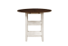 Kiwi 5 Piece Counter Height Dining Set in White Wash and Dark Cherry by Home Elegance - HEL-5162WW-36-5 - Image 3 of 0
