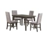 University 5 Piece Dining Set in Gray by Home Elegance - HEL-5163-48-5 - Image 2 of 0
